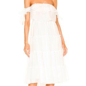 Misa Micaela Dress White Off the Shoulder Bridal Shower, Bride, Spring